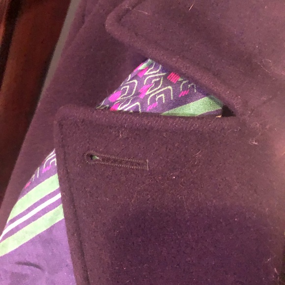 Mallia navy wool blend pea coat Size 16 - Picture 14 of 16